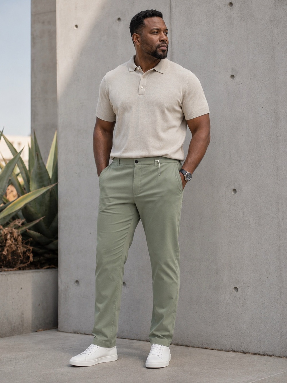 NEW Everlane Uniform Performance Chinos Mens Light Sage Sz 40x32